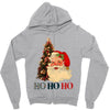 vintage santa christmas Zipper Hoodie