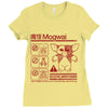 mogwai warning Ladies Fitted T-Shirt