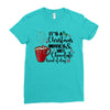 it's a christmas movies and hot chocolate kind of day Ladies Fitted T-Shirt