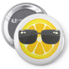 Lemon with Glasses Pin-back button