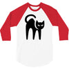 cat black 3/4 Sleeve Shirt