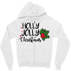 holly jolly christmas Zipper Hoodie