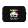 I Wish I Were A Unicorn So I Could Stab Idiots With My Head Laptop sleeve