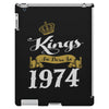 kings are born in 1974 iPad 3 and 4 Case