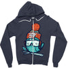 net Zipper Hoodie