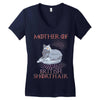 mother of british shorthair Women's V-Neck T-Shirt
