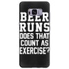 beer runs does that count as exercise funny Samsung Galaxy S8 Plus Case