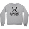 I Survived Foot Surgery Crewneck Sweatshirt