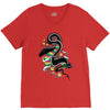 many colors  snake V-Neck Tee