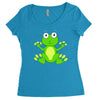 frog cute Women's Triblend Scoop T-shirt