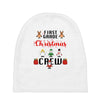first grade christmas crew Baby Beanies