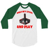 gaming hold and play 3/4 Sleeve Shirt