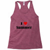 i love summer Racerback Tank
