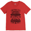 Real Kings Are Born On November 12 V-Neck Tee