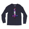 inverted galaxy cross funny  religion banter space fashion new Long Sleeve Shirts