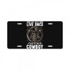 You Only Live Once It as a Cowboy License Plate