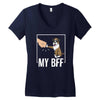 my bff Women's V-Neck T-Shirt