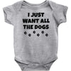 all the dogs Baby Onesie