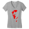 hellboy comic superhero cool Women's V-Neck T-Shirt