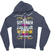 i am a September women Zipper Hoodie