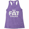 no fat chicks (2) Racerback Tank
