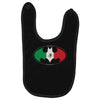 bat man mexican flag mexico logo Baby Bibs