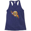 women's sugar skull purple Racerback Tank