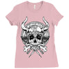 skull viking Ladies Fitted T-Shirt