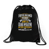 grumpy old crane operator Drawstring Bags