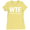 where's the food Ladies Fitted T-Shirt