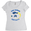 end human captivity Women's Triblend Scoop T-shirt