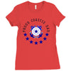 proud coastie dad Ladies Fitted T-Shirt