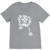 a skeleton crawling V-Neck Tee
