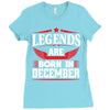 Legends Are Born In December Ladies Fitted T-Shirt