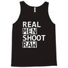real men shoot raw funny photography Tank Top