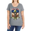 honor their sacrifice war soldier Ladies Curvy T-Shirt