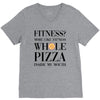 fitness  more like fitness whole pizza inside my mouth V-Neck Tee
