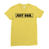 just dab border Ladies Fitted T-Shirt
