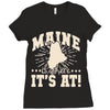 maine Ladies Fitted T-Shirt