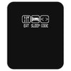 eat sleep code Mousepad