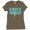 louder than words Ladies Fitted T-Shirt