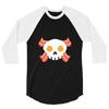 Bacon Egg Skull 3/4 Sleeve Shirt