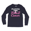 playing for breast cancer Long Sleeve Shirts