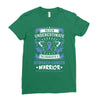 Never Underestimate the Strength of a Stomach Cancer Warrior Ladies Fitted T-Shirt