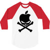 apple skull 3/4 Sleeve Shirt