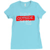 think outside the box thinker Ladies Fitted T-Shirt
