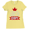 frisk cop leo police wife Ladies Fitted T-Shirt