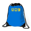 eat, sleep, weld funny welder Drawstring Bags