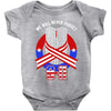 memorial day 2018 911 we will never  fotget Baby Bodysuit