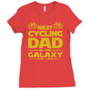 best cycling dad galaxy cycling Ladies Fitted T-Shirt